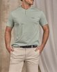 T-shirt col tunisien beige T-shirt col tunisien beige