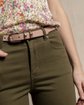 Ceinture fine en cuir lisse Ceinture fine en cuir lisse
