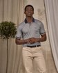 Polo chiné bleu Polo chiné bleu