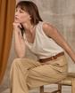 Pantalon fluide beige Pantalon fluide beige