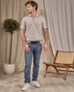 Polo manches longues gris Polo manches longues gris