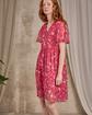 Robe midi fleurie rose Robe midi fleurie rose
