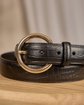 Ceinture en cuir noir