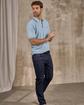 Polo col rayé bleu Polo col rayé bleu