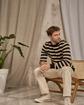Pull col rond beige Pull col rond beige