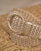 Ceinture en cuir beige