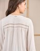 Blouse à détails blanc
