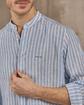 Chemise lin Dalian bleu Chemise lin Dalian bleu