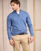 Pull col camionneur bleu Pull col camionneur bleu