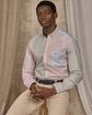 Chemise patchwork rayures vert