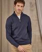Pull col camionneur bleu