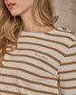 T-shirt marinière beige