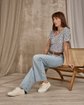 T-shirt imprimé bleu T-shirt imprimé bleu