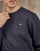 Sweat col rond bleu