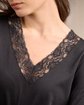 T-shirt à dentelle noir T-shirt à dentelle noir