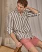 Chemise en lin vert