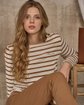 T-shirt marinière beige