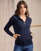 Cardigan zippé bleu Cardigan zippé bleu