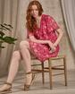 Robe midi fleurie rose Robe midi fleurie rose