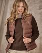 Doudoune sans manches beige