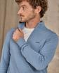 Pull col camionneur bleu