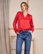 Blouse satinée rouge Blouse satinée rouge