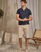 Polo sans bouton bleu Polo sans bouton bleu