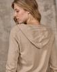 Cardigan zippé beige