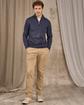Pull col camionneur bleu