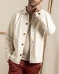 Veste peintre unie broderie 3 vaches en coton