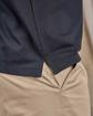 Polo sans bouton bleu Polo sans bouton bleu