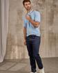 Polo col rayé bleu Polo col rayé bleu