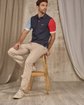 Polo color block bleu Polo color block bleu