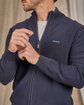 Cardigan zippé bleu Cardigan zippé bleu