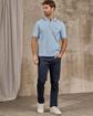 Polo col rayé bleu Polo col rayé bleu
