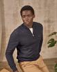 Pull col camionneur bleu Pull col camionneur bleu
