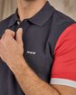 Polo color block bleu Polo color block bleu