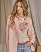 T-shirt cœur fleuri