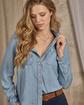 Chemise denim bleu