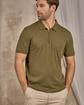 Polo col zippé vert Polo col zippé vert