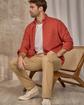 Chemise unie rose Chemise unie rose