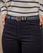 Ceinture fine en cuir lisse