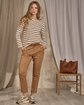T-shirt marinière beige