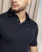 Polo uni mercerisé broderie trois vaches 100% coton