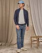 Cardigan zippé bleu Cardigan zippé bleu