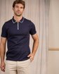 Polo ville zippé bleu Polo ville zippé bleu