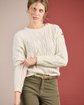 Pull torsadé blanc Pull torsadé blanc