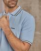 Polo col rayé bleu Polo col rayé bleu
