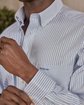 Chemise fantaisie rayée bleu Chemise fantaisie rayée bleu