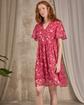 Robe midi fleurie rose Robe midi fleurie rose